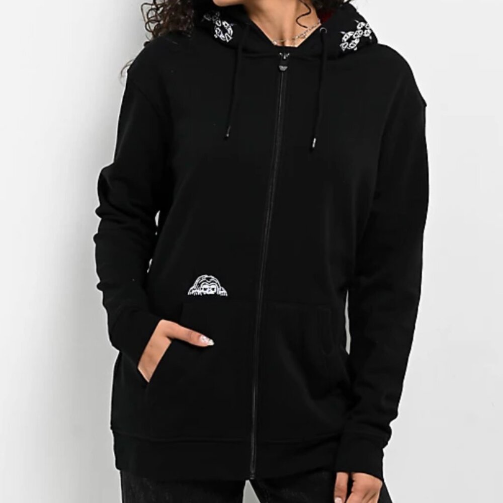 NWT Unchained Black Zip Hoodie